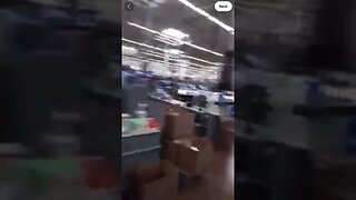 RACIST WALMART EMPLOYEE PUSHES CUSTOMER #shorts ⬇️