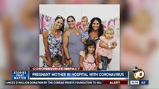 Pregnant mother in hospital with coronavirus