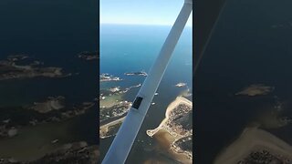 Flying Over Popham Beach and Fort Popham Maine ~ Bird's Eye View