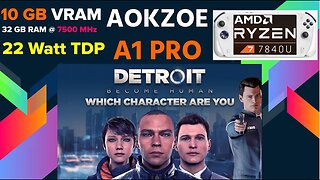 Detroit Become Human (DODI) running on AOKZOE A1 Pro