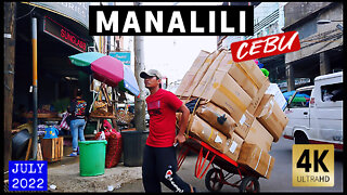 [4K CEBU 🇵🇭] MANALILI STREET Walking Tour | Downtown Cebu | #Philippines