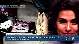 Woman sentenced after injuring deputy