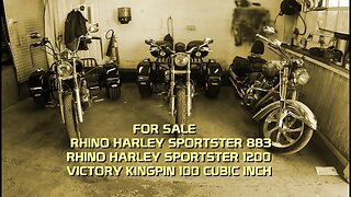 For sale Rhino Harley Sportster 883 and 1200 Bonus Victory Kingpin