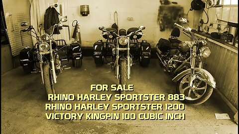 For sale Rhino Harley Sportster 883 and 1200 Bonus Victory Kingpin