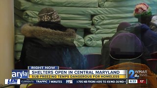 Shelters are open, protecting the homeless from freezing weather