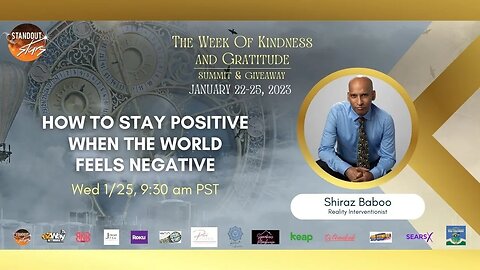 Shiraz Baboo - How To Stay Positive When The World Feels Negative
