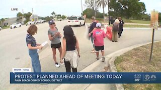 Palm Beach County parents protest school district's mask policy