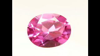 Floating Point Pink Sapphire Oval