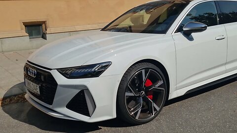 💸[8k] White Audi RS6 Avant looks great and LaFerrari and SF90 as well 😁