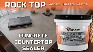 ROCK TOP Concrete Countertop Sealer!