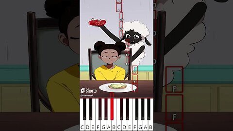 Yes or No? Create a Burger Challenge!(@fash)Amanda the Adventurer Animation - Octave Piano Tutorial