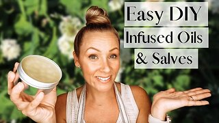 DIY Herbal Infused Oils & Salves 🌿 || White Clover Salve || Hang Out With Me in the Kitchen Today!
