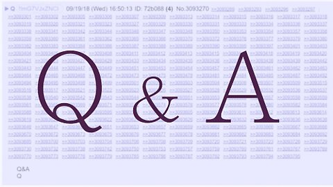 Q September 20, 2018 – Question And Answer