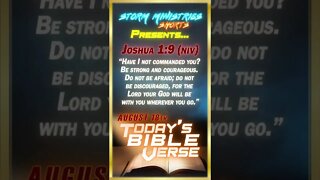 8.18.2022 | STORM MINISTRIES | Daily Bible Verse | Joshua 1:9 (NIV) | #shorts