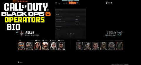 Black Ops 6 All Operators Bio