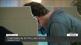 Voters cast their ballots in Waukesha County