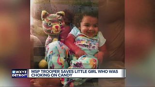 MSP Trooper saves little girl choking at polling location on Election Day