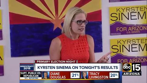 Rep. Kyrsten Sinema wins Democratic nomination for Senate