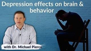 How does depression affect brain & behavior
