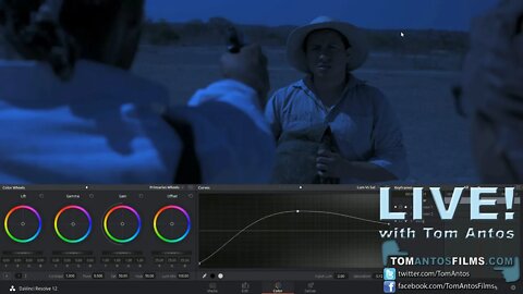 LIVE Color Grading Tutorial 'Day for Night' with Tom Antos