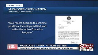 Muskogee Creek Nation letter expresses concerns about Indian Education Program