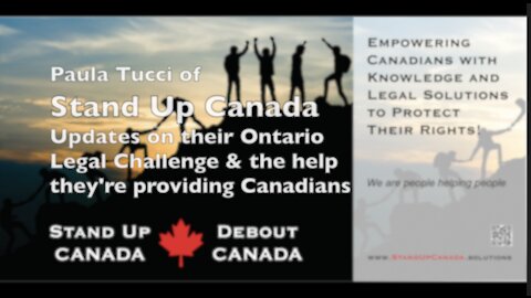 Stand Up Canada Update on Ontario Legal Challenge & the Help They Provide Canadians