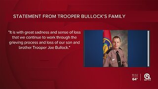 Family of fallen Trooper Joseph Bullock releases statement.