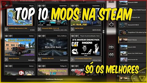 TOP 10 MODS NA STEAM MAIS BAIXADOS PARA AMERICAN TRUCK SIMULATOR 1.46 1.47