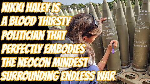 Nikki Haley Signs Bombs That Will Be Dropped In Gaza Saying "Finish Them"