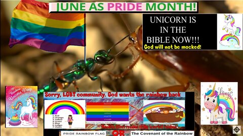 (Pride Analogy) Rainbow wasp zombifies cockroach. (More info in description)