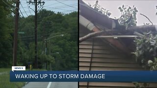 Residents waking up to storm damage Monday