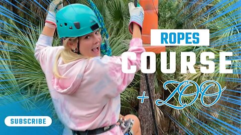 VLOG! Going to the ZOO and a ROPES COURSE!! (***I fell***)