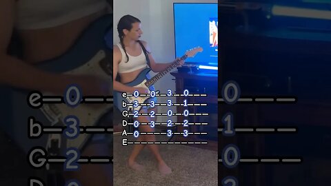 Simple Kind of Life by No Doubt - One Minute Guitar Lesson! 💁🏼‍♀️🎸 #nodoubt