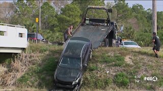 Car pulled from canal in Lehigh Acres