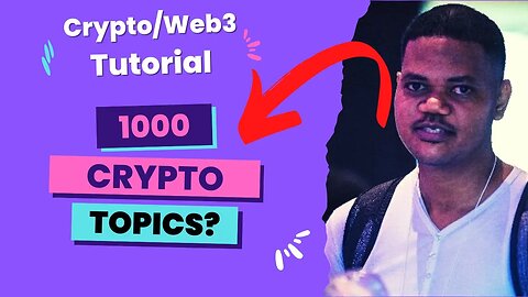 The Only Video You'll Need To Learn About Crypto & Web3 Fast. 1000 Topics Tackled In 6 Hours!