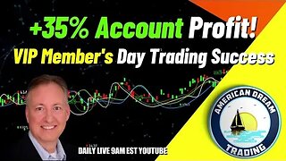 Achieving Profit Milestones - VIP Member's +35% Account Profit In Day Trading
