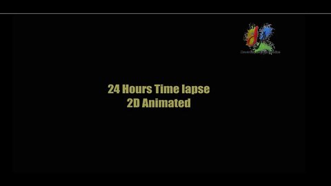 Time lapse video/ 24 hours day and night 2D Animated /After Effects