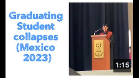 Graduating Student collapses 👀 (Mexico 2023)