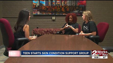 Teen starts skin condition support group
