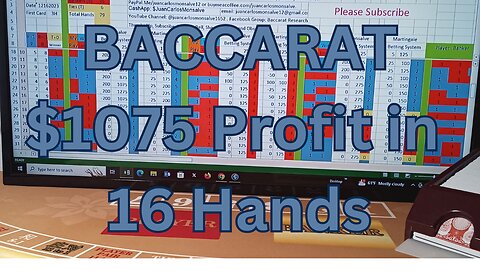Baccarat Play 12162023: 3 Strategies, 2 Bankroll Management Each. Baccarat Research.