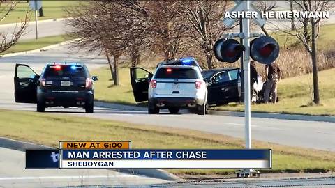 Milwaukee man leads Sheboygan County Sheriff's Office on chase Saturday afternoon