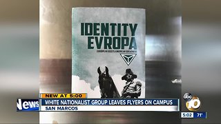 White nationalist posters at CSU San Marcos