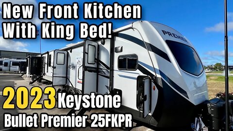 2023 Bullet Premier 25FKPR | New Front Kitchen with King Bed Travel Trailer!