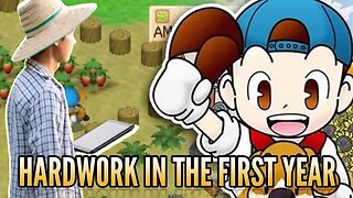 Hard Work in the First Year at the Spring | Harvestmoon Gameplay | Longplay NoCommentary