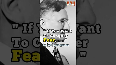 Dale Carnegie Motivational Video│"The Psychology Of Fear And How To Overcome It"🔥│#quote #success