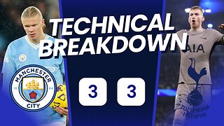 Why Man City Have a whole in Middle field - Man City 3 Spurs 3 Technical Analysis