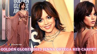 Golden Globes 2023 Jenna Ortega Red Carpet