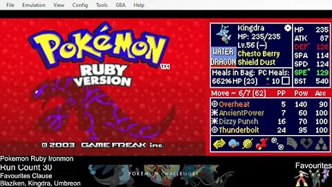 Pokémon Kaizo Ironmon Challenge Ruby Live Stream (30+ resets) (Kilo) HARDER THEN FIRE RED???