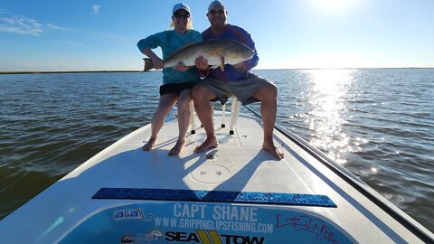 This is what catching GIANT Redfish in Louisiana is ALLL About!!