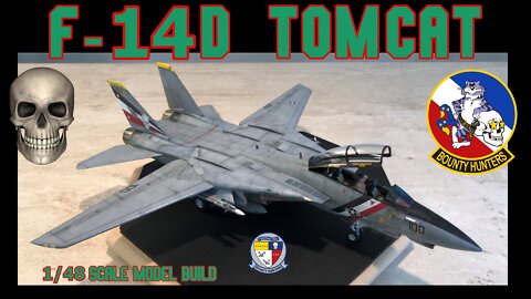 Building the Tamiya 1/48 Scale F-14D Tomcat Fighter Jet